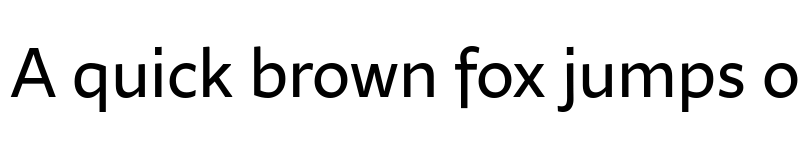 Preview of Ambra Sans Text Trial Regular font