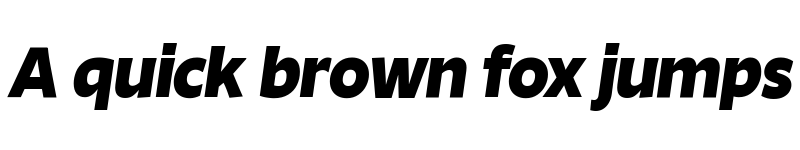 Preview of Ambra Sans Trial Extrabold Italic font