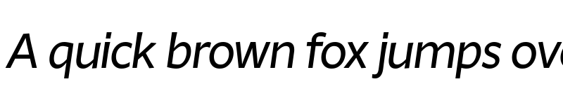 Preview of Ambra Sans Trial Italic font