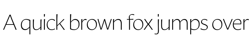 Preview of Ambra Sans Trial Light font