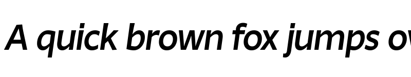 Preview of Ambra Sans Trial Medium Italic font