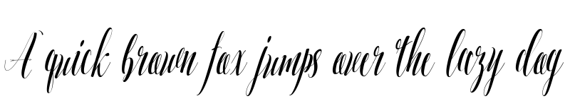 Preview of Amelia diana Regular font