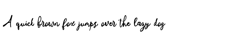 Preview of Amelina Script font duo Regular font