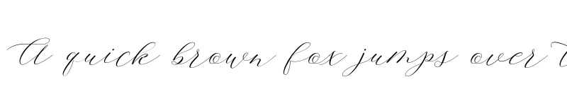 Preview of Amelina Script Regular font