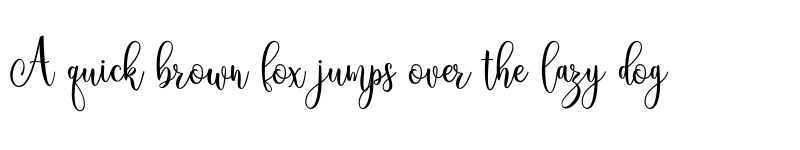 Preview of Ameline Regular font