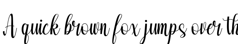 Preview of Ameliya Regular font