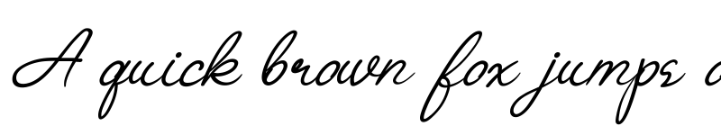 Preview of Amellia Regular font