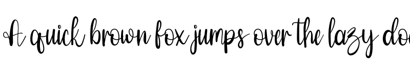 Preview of Amelliya Regular font