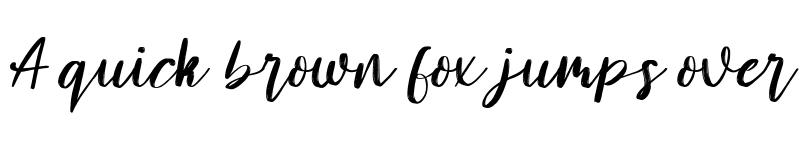 Preview of Amelliz Regular font