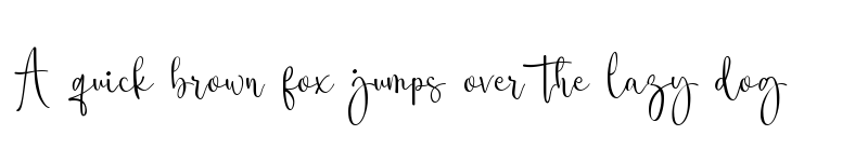 Preview of Amelta Regular font