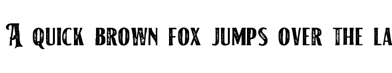 Preview of American Label Rough Regular font