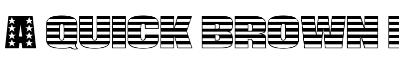 Preview of Americana Regular font