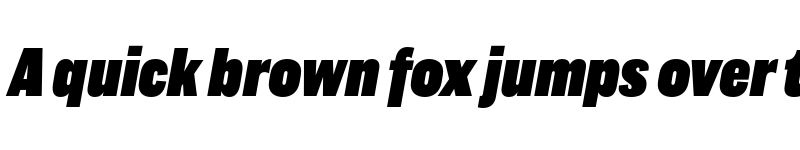 Preview of Americane Condensed Black Italic font