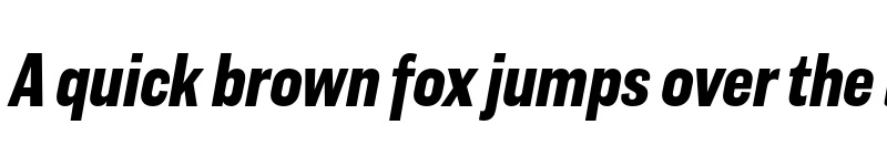 Preview of Americane Condensed Bold Italic font