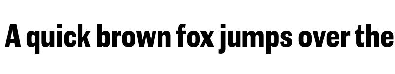 Preview of Americane Condensed Bold font