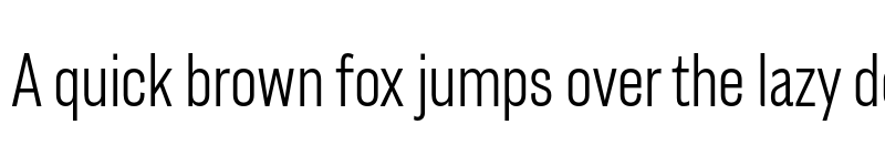 Preview of Americane Condensed Light font