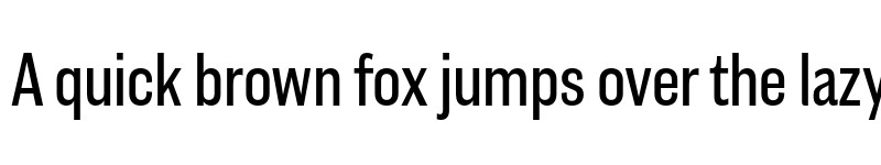 Preview of Americane Condensed Regular font