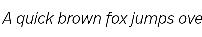 Preview of Americane Light Italic font