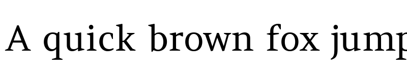 Preview of Amethysta Regular font