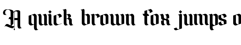 Preview of Amika Blackletter Free Font Regular font