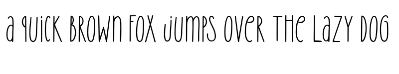Preview of Amila Cuties Regular font