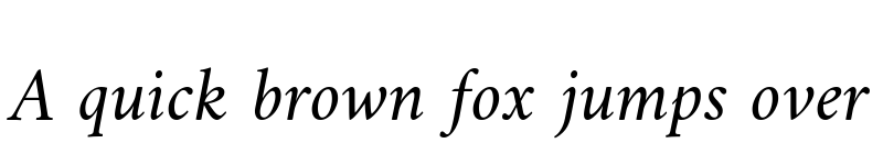 Preview of Amiri Italic font