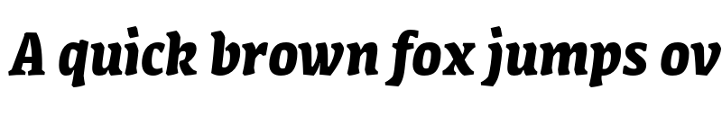 Preview of Amman Serif Pro Bold Italic font