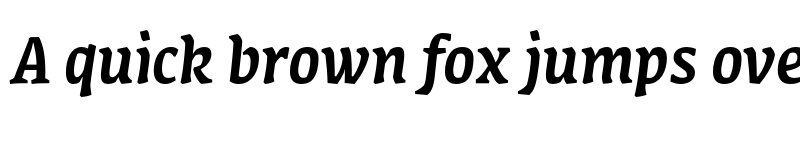 Preview of Amman Serif Pro Medium Italic font