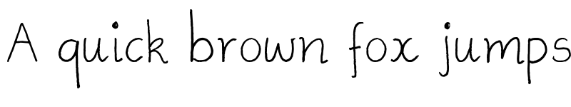 Preview of Ammys Handwriting Regular font