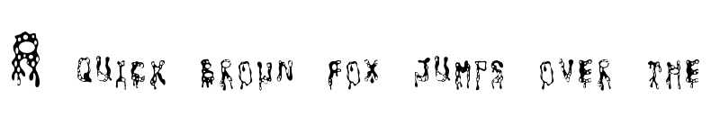 Preview of amoeba Regular font