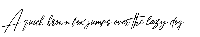 Preview of Amostely Signature Regular font