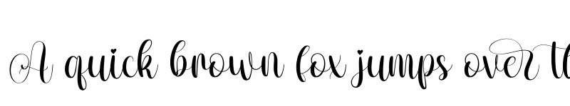 Preview of Amour Regular font