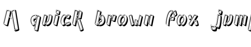 Preview of Ampad 3D Regular font