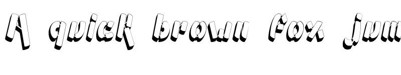 Preview of Ampad 3D2 Regular font