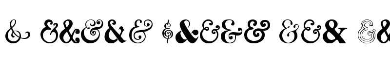 Preview of Ampersand Regular font