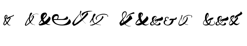 Preview of AmpersandersW95-Regular Regular font