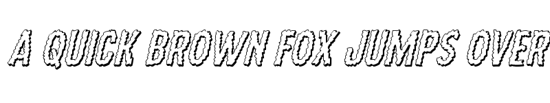 Preview of Ampire 3D Italic Italic font