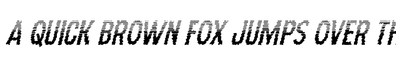 Preview of Ampire Halftone Italic Italic font