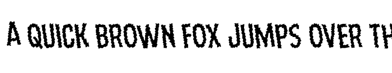 Preview of Ampire Staggered Rotated Regular font