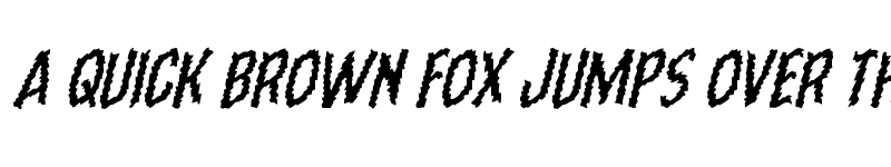 Preview of Ampire Warped Italic Italic font