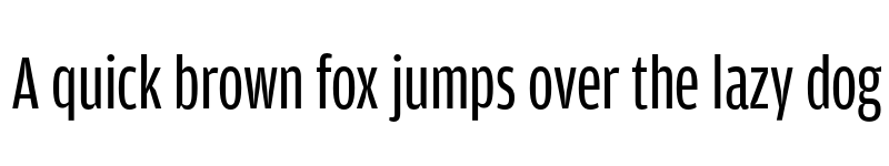 Preview of Amplitude Compressed Regular font