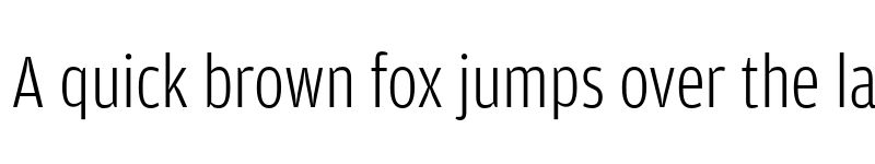 Preview of Amplitude Condensed Light font