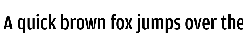 Preview of Amplitude Condensed Medium font