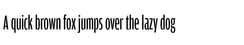 Preview of Amplitude Extra Compressed Regular font