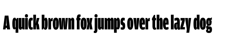 Preview of Amplitude Extra Compressed Ultra font