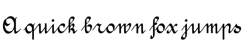 Preview of Amptmann Script Regular font