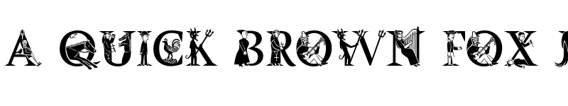 Preview of Amster Versal Iluminada font