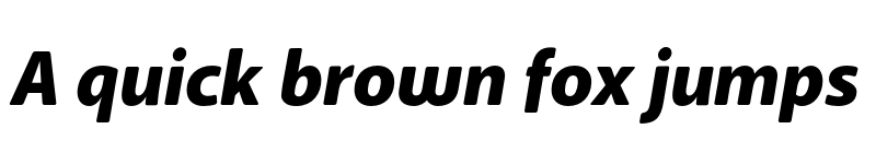 Preview of Anago Black Italic font