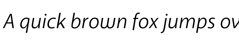 Preview of Anago Book Italic font