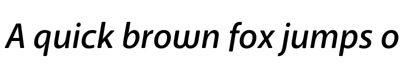 Preview of Anago Medium Italic font